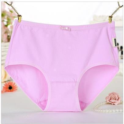 Solid Black High Rise Brief Panty-Pink-Theone Apparel