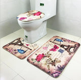 Set karpet kamar mandi tiga potong