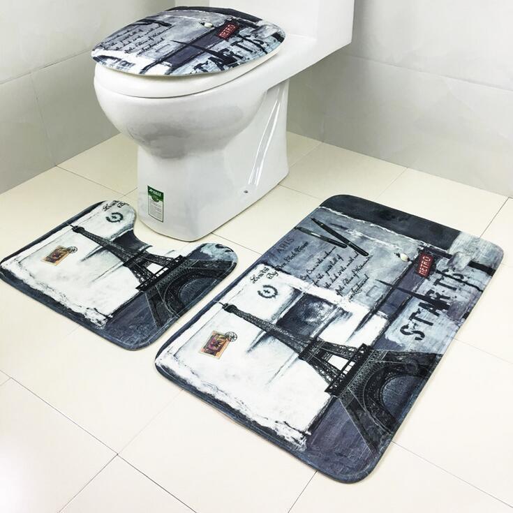 Three Piece Bathroom Carpet Set