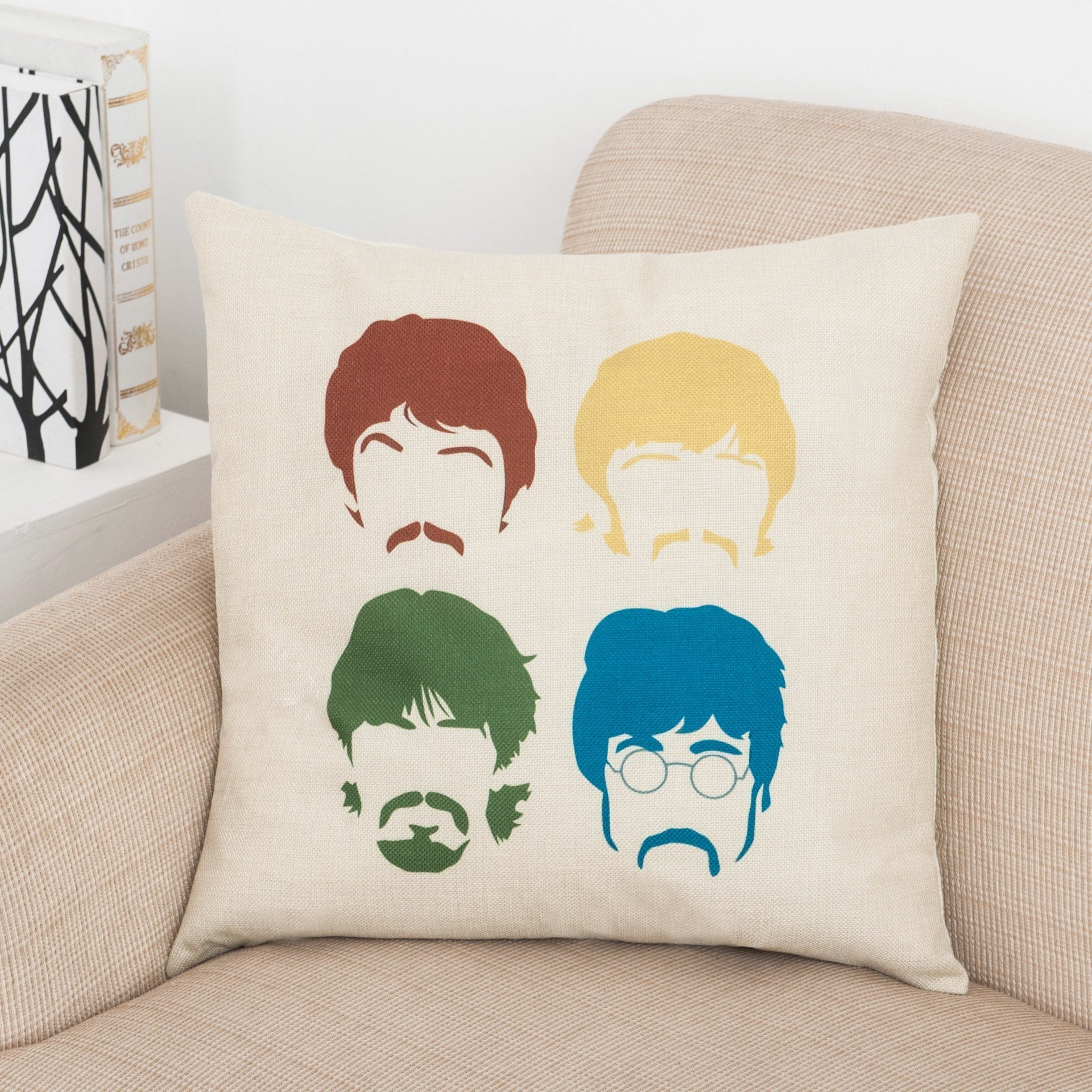 Warhol Artistic Graphic Print Pillow Covers-601-0040-S1-Theone Apparel