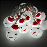 Adornos de árbol de Navidad de muñeco de nieve LED