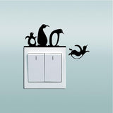 Adorable Penguin Light Switch Wall Sticker - THEONE APPAREL