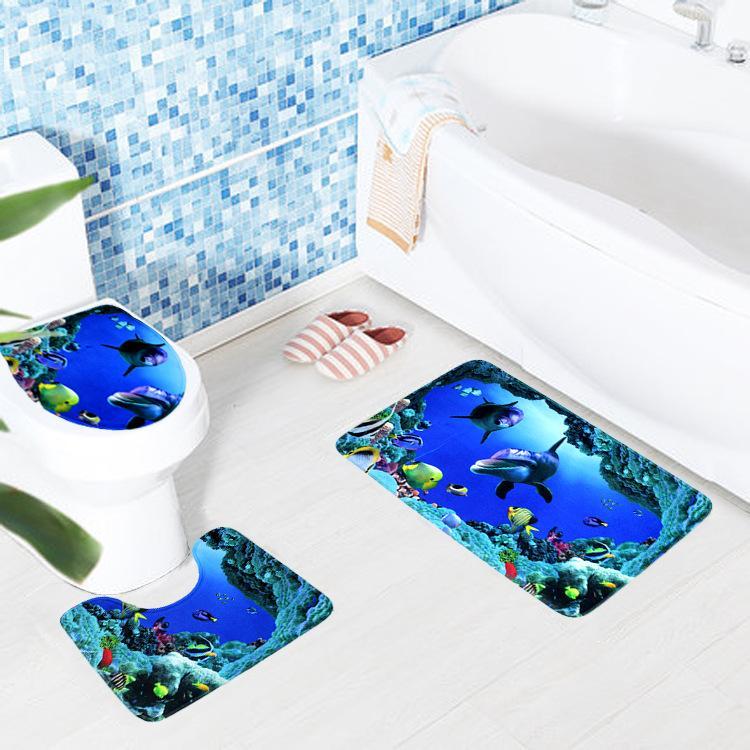 Black and White Print Bath Mat Sets - THEONE APPAREL