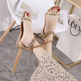 Bohemian Chic Double Ankle Strap Braided Sandals - THEONE APPAREL