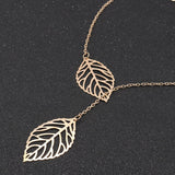 Boho Double Leaf Necklace - THEONE APPAREL